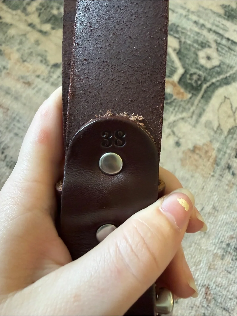 Men's Brown Leather Belt - Classic Casual Style